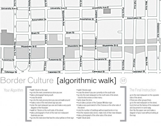 Algorithmic Walk for Border Culture