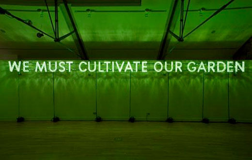 Nathan Coley – We Must Cultivate Our Garden (2007)