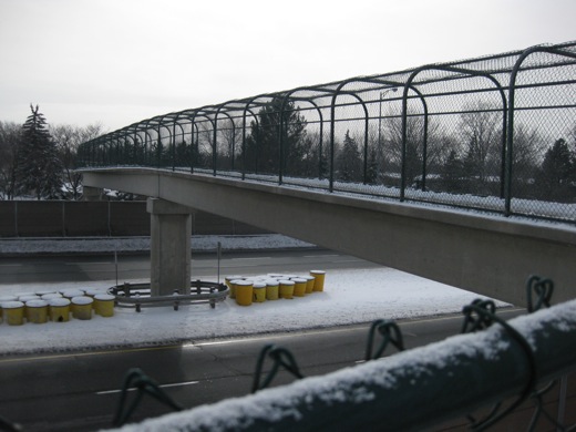 view of the EC Row walkway