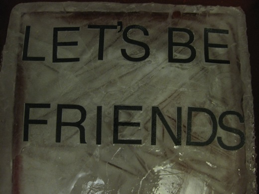 Let's Be Friends, on ice