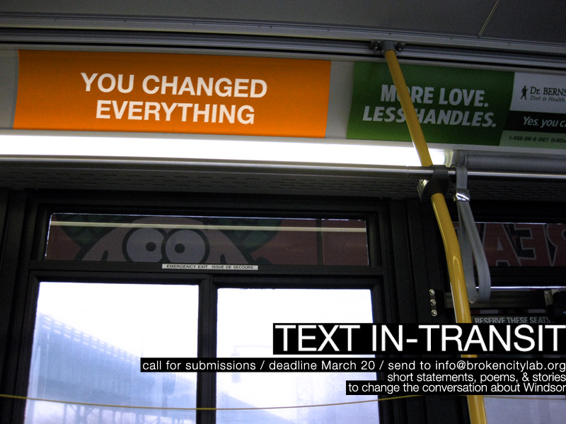 Text In-Transit: Call for Submissions