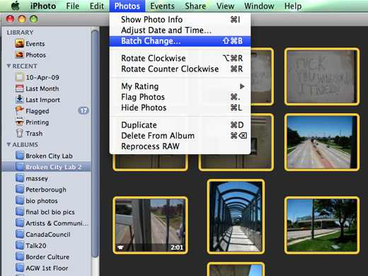 assuming you use iPhoto