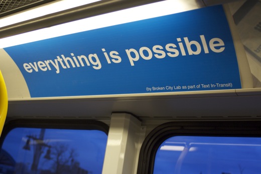 Everything is Possible - on the tunnel bus