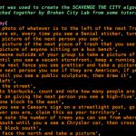 Back at the end of March, we went on an Algorithmic Walk with some brave folks (who not only trusted in our custom software generated algorithm, but also ignored the weather). I had previously posted a link to where you could find a custom-assembled algorithm, should you be curious to try it on your own, [...]