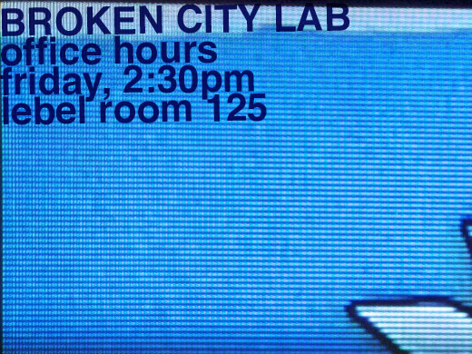 Broken City Lab Office Hours