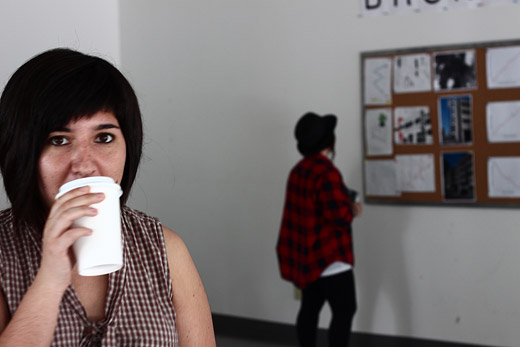 Cristina drinks coffee (and destroys)