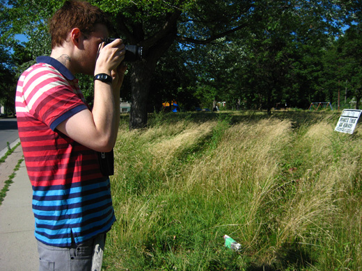 Steven photographing