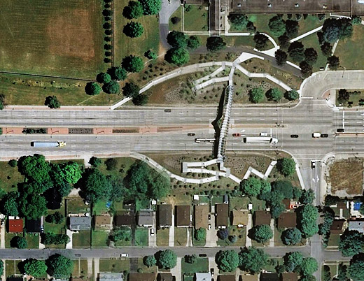 Nature Bridge Pedestrian Overpass, Windsor, Ontario