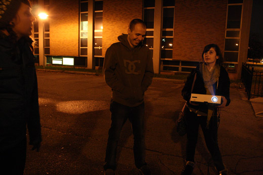 November 3, 2009 Projection + Battery tests by Broken City Lab