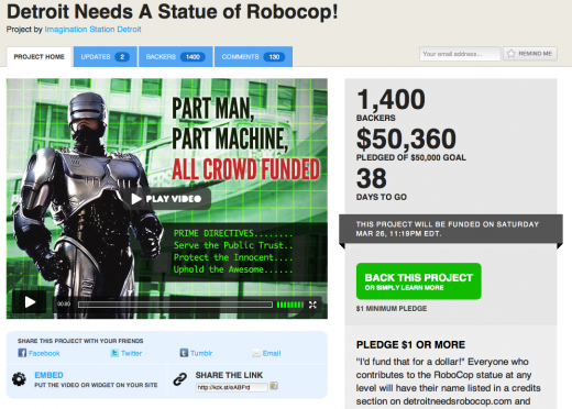 Robocop Statue