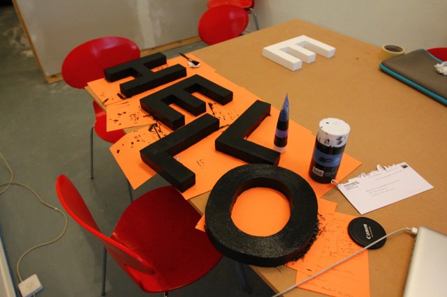 Styrofoam letter tests for our Letter Library Project (3)