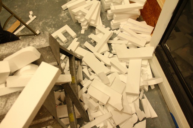 Styrofoam letter tests for our Letter Library Project (6)