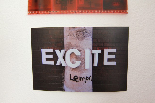 Exhibition design, photographs, tape, and negatives (6)