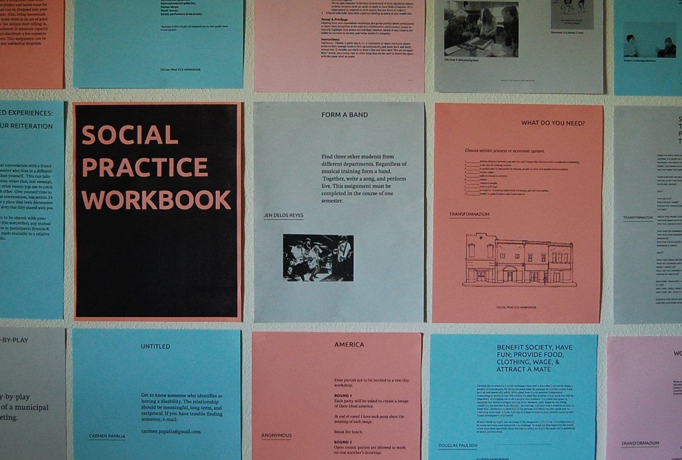 Social Practice Workbook Press release
