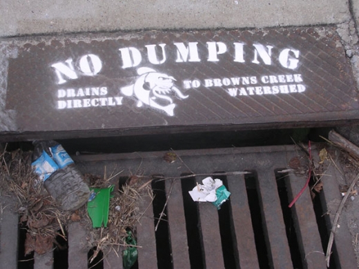 storm drain stencil