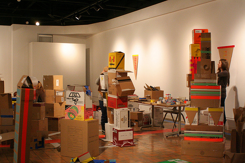 Box City in the Gallery