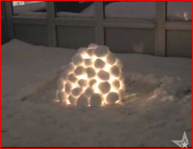 snow lantern